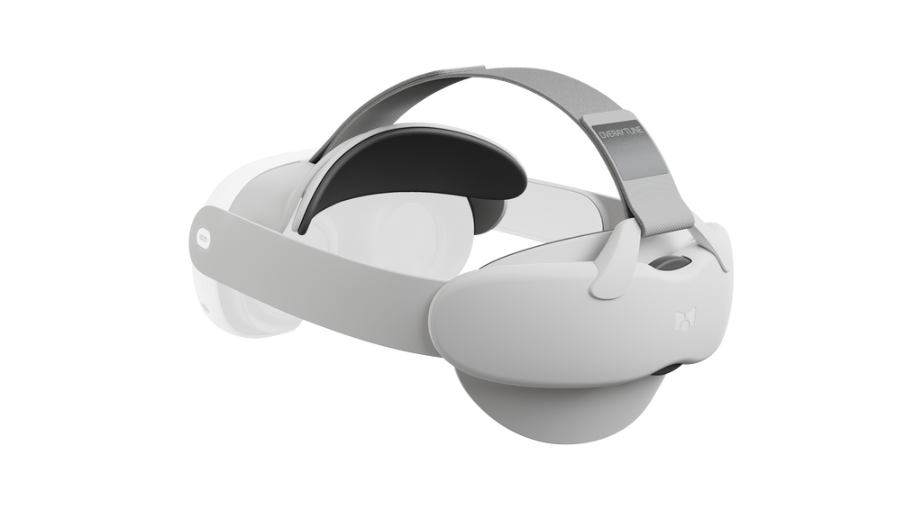 OVERAY TUNE open-face VR strap for Meta Quest 3, designed to improve peripheral vision and deliver comfortable, high-quality fit.