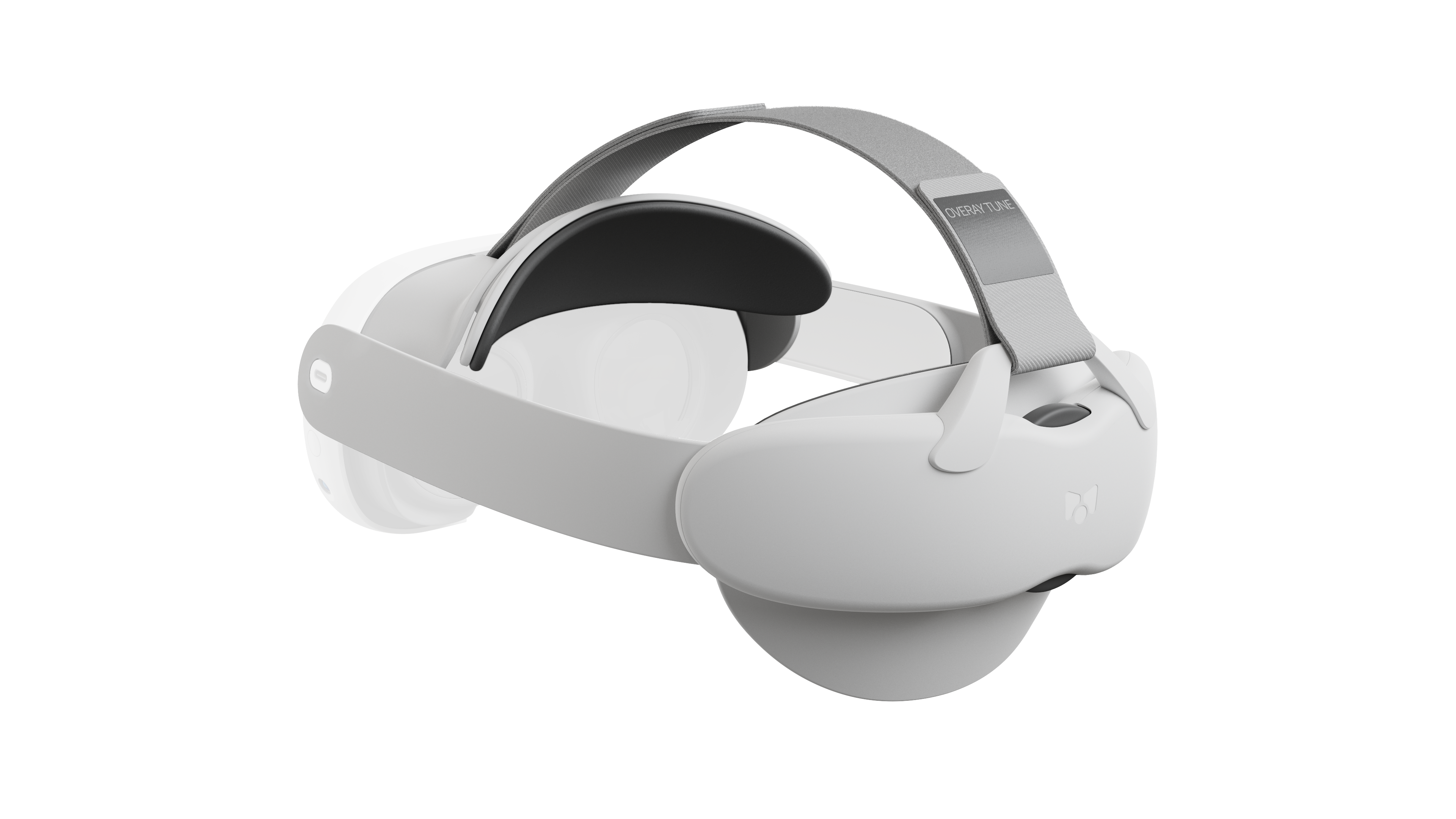 OVERAY TUNE open-face VR strap for Meta Quest 3, designed to improve peripheral vision and deliver comfortable, high-quality fit.