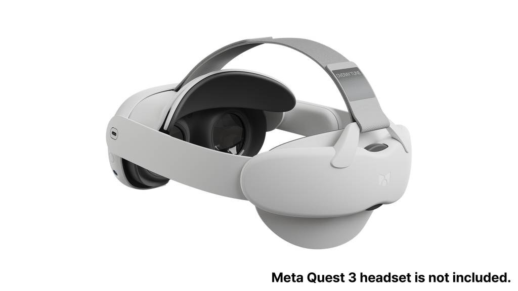 OVERAY TUNE open-face VR strap for Meta Quest 3, designed to improve peripheral vision and deliver comfortable, high-quality fit.